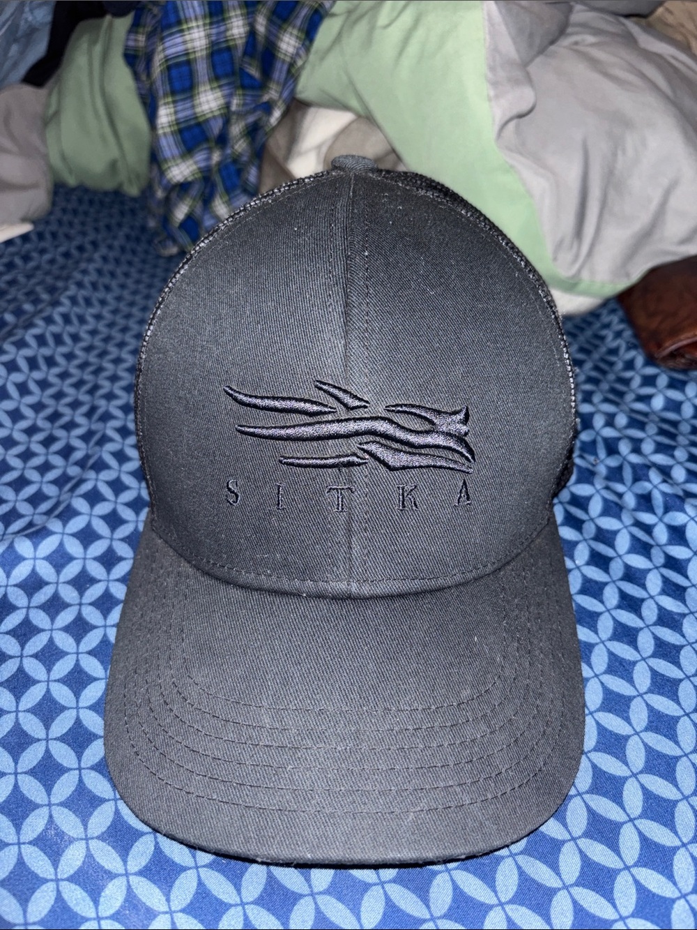 Sitka Men's Black Trucker Cap